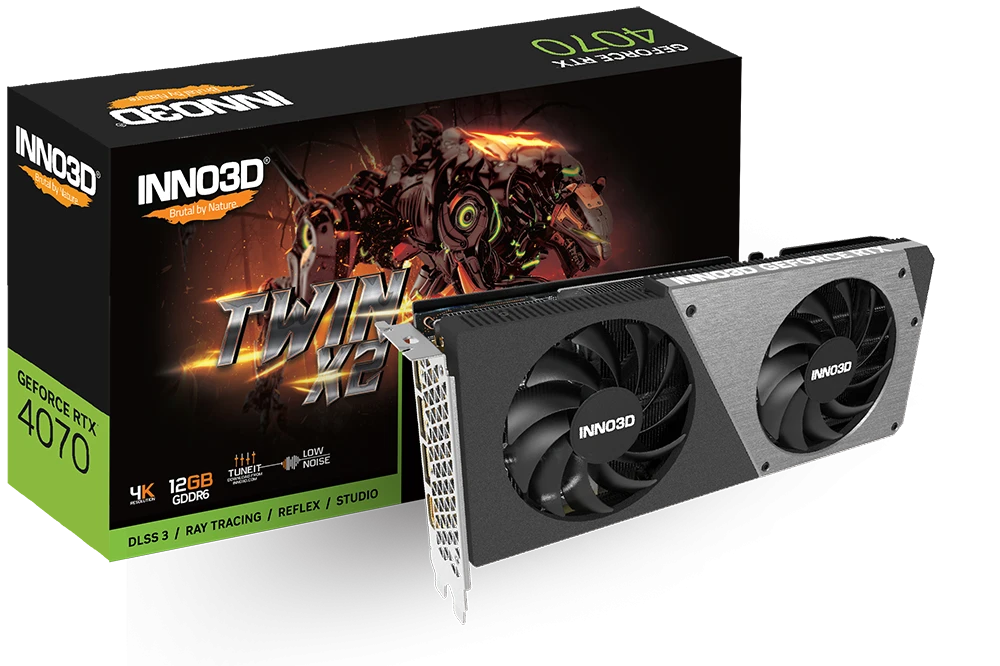 INNO3D GeForce RTX 4070 GDDR6 TWIN X2